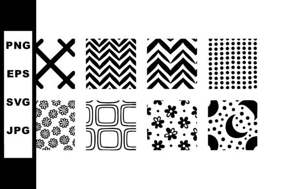 Abstract Black and White Seamless Geomet
