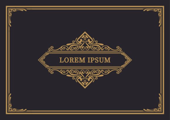 Classic Ornamental Gold Template: Strategic Design for Timeless Branding