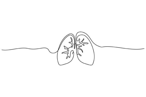 Continuous Line Pneumonia Design