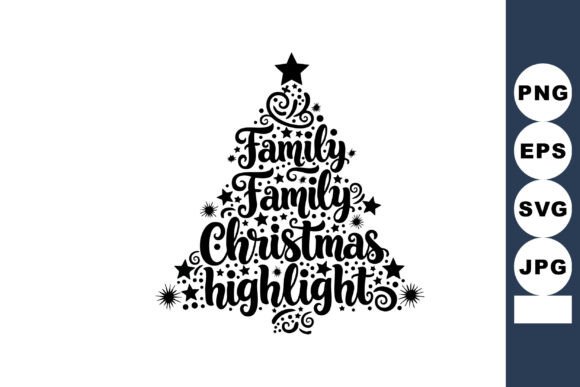 Crafting a Festive Masterpiece: The Art of Silhouette Christmas Tree Designs with Family Themes