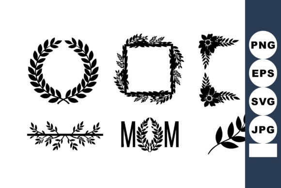 Elevating Design Projects with Floral Wreaths Frames Vector Assets