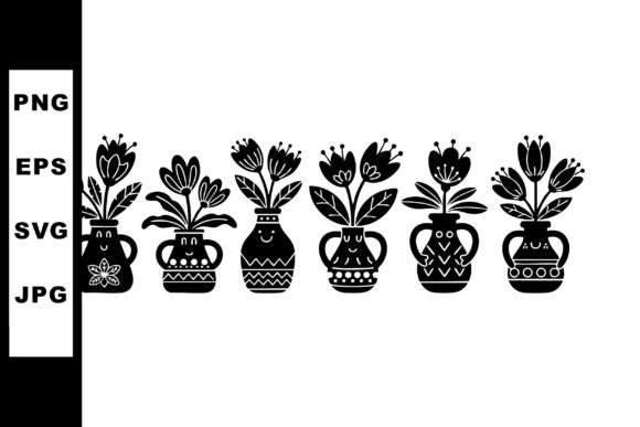 Elevating Digital Aesthetics: The Strategic Value of Black Silhouette Flower Pots with Decora
