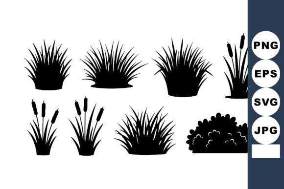 Elevating Digital Design with the Vector Black Silhouette Set of Natural G