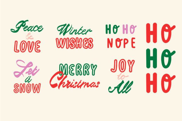 Elevating Seasonal Brand Identity with Festive Christmas and Winter Lettering