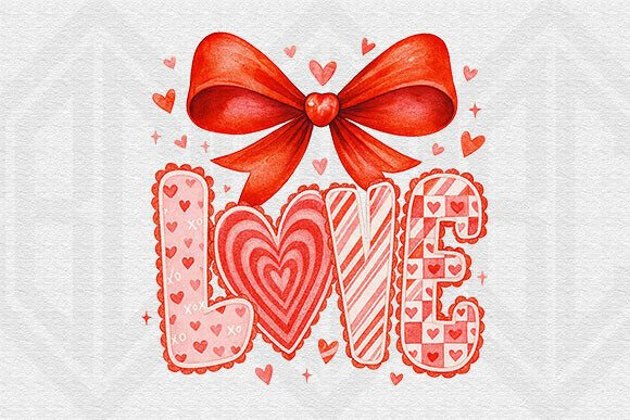 Evaluating the Love Bow Valentine PNG for Creative Projects