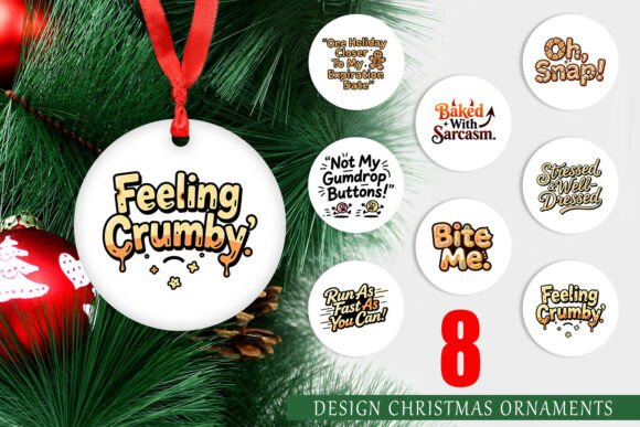 Grumpy Gingerbread Ornament: A Playful Twist for Your Holiday Decor