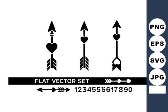 Heart Arrow Silhouette Flat Vector Set W: A Practical Evaluation