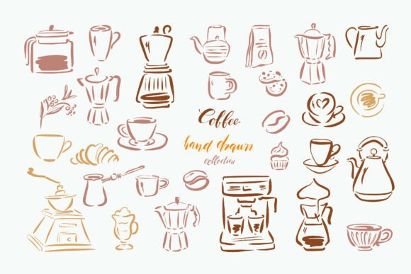Infusing Warmth and Personality into Design with Hand Drawn Coffee Aesthetics