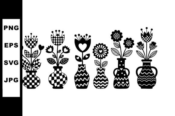 Mastering the Black and White Vase Flowers Vector Illustration for Professional Design