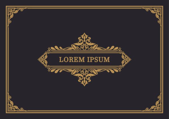 Premium Golden Invitation Frame: A Guide to Ornamental Design Excellence