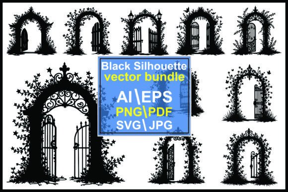 Silhouette Garden Archway: A Guide to Vector Design Elements