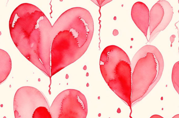 Strategic Design Decisions: Leveraging the Watercolor Heart Pattern Collection