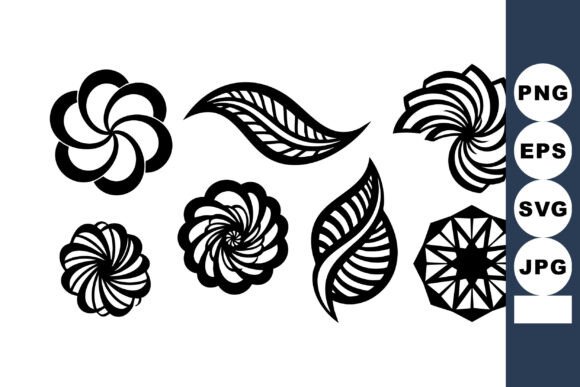 The Enduring Power of Abstract Black and White Floral and Leaf Vector Art in Modern Design