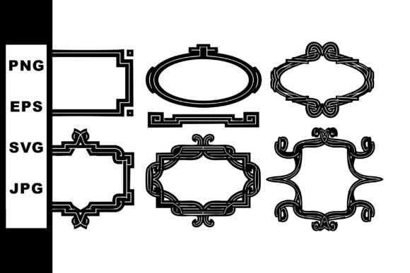 Vintage Ornamental Frames Vector Set Wit: Elevating Design with Classic Elegance
