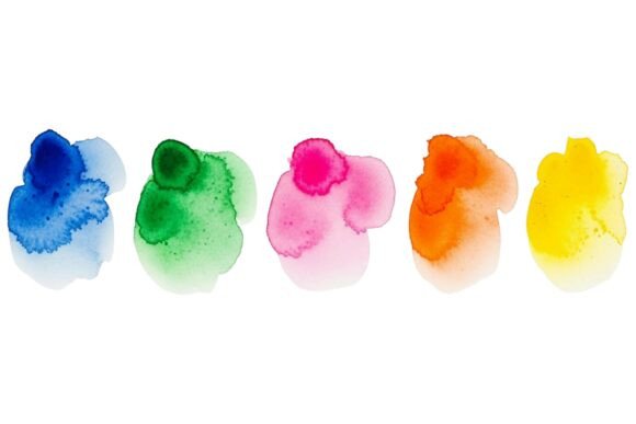 Watercolor Color Splash Collection: Elevating Your Designs with Hand-Drawn Artistry